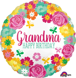Happy Birthday Grandma! Foil Balloon
