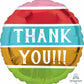 Thank You Stripes Microfoil Balloon