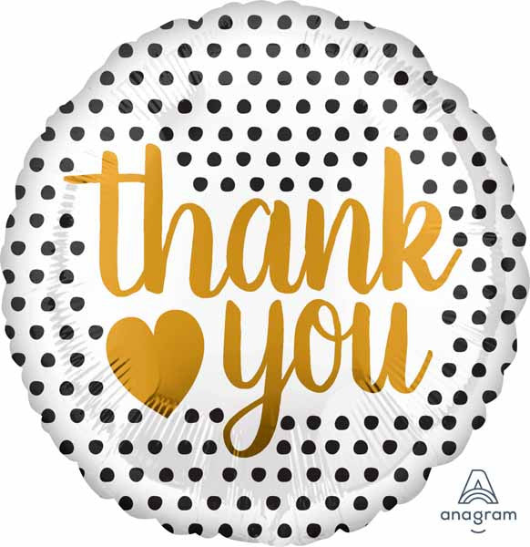 Thank you simple modern foil balloon