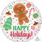 Cute Holiday Cookies Happy Holidays Foil Balloon