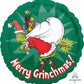 Anagram 18" Dr. Seuss Merry Grinchmas Round Foil Balloon