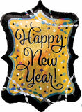 Happy New Year Holographic Shaped Foil Balloon