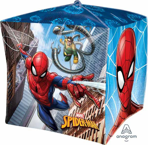 Spiderman Cube Shaped Foil Balloon