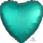 Jade Green Heart Shape Foil Balloon 18"