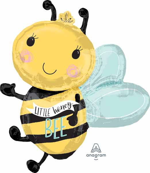Cute Honey Bee 'What Will It Be?' Gender Reveal Balloon Decor