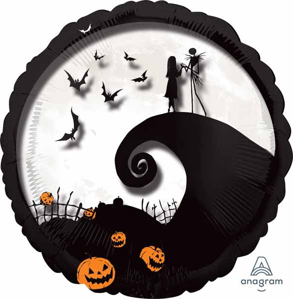 Jack & Sally Scenic Panoramic Foil Balloon