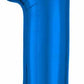 16" Air-Filled No. 1 Shape Foil Balloon Decoration Blue