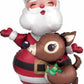 Santa and Reindeer Jumbo Christmas Balloon Decor