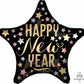 New Year's Star Shaped Balloon