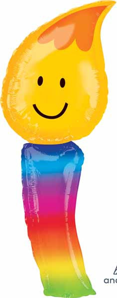 Huge Candle Flame Balloon Colourful