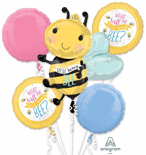 Bumble Bee Gender Reveal Party Balloons