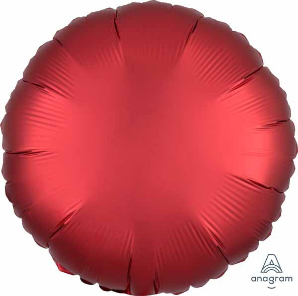 Round Sangria Red Matte Balloon