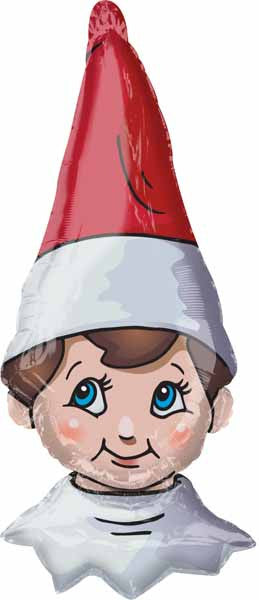 Jumbo Elf On The Shelf Head Christmas Balloon