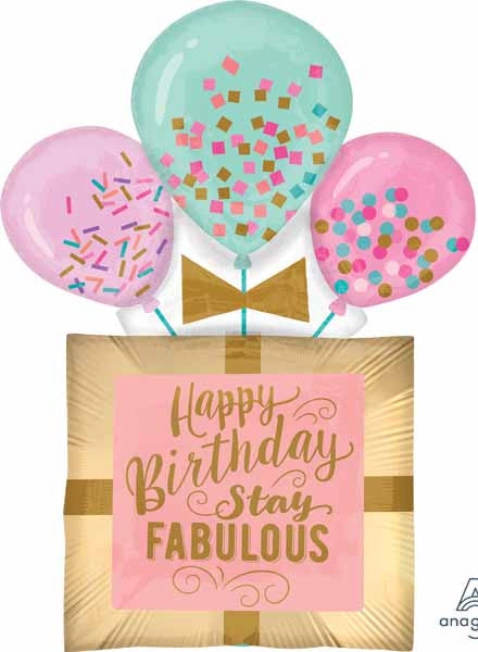 Supershape Fabulous Birthday Foil Balloon