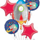 Rocket Ship in Space Balloons for Happy Birthday