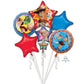 Anagram Toy Story 4 Foil 5 Balloons Bouquet Birthday Party Decor
