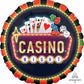 Jumbo Round Casino Foil Balloon