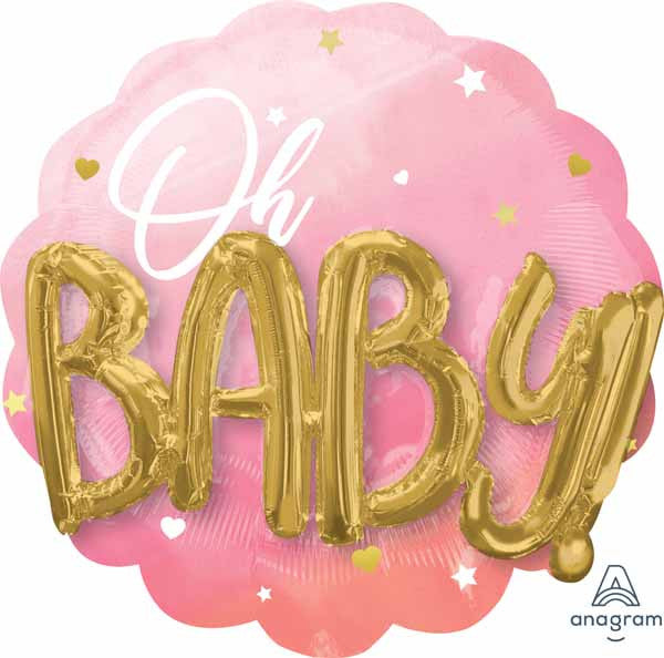 Jumbo Baby Girl Foil Balloon