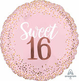 Anagram 28" Jumbo Blush Pink Sweet 16 Birthday Foil Balloon