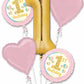 Pink Gold First Communion Girls Balloons