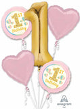 Pink Gold First Communion Girls Balloons