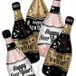 5 Bubbly Champagne Bottle Balloons Bouquet