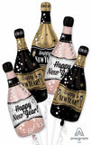 5 Bubbly Champagne Bottle Balloons Bouquet