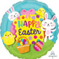 Happy Easter Rabbit Bunny Eggs Balloon