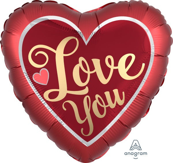 Love You Jumbo Heart Balloon