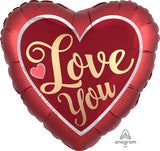 Love You Jumbo Heart Balloon