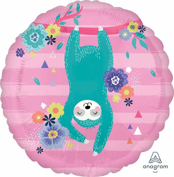 Beloved Sloth Happy Birthday Foil Balloon