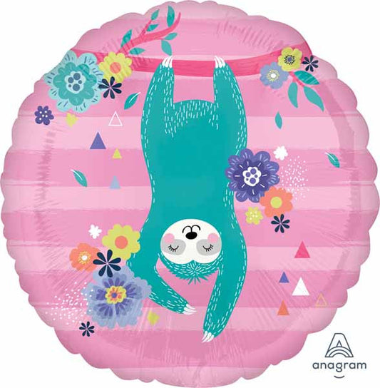 Beloved Sloth Happy Birthday Foil Balloon
