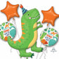 Anagram Dynomite Birthday Party Dinosaur Balloon Bouquet Arrangement 5 Foil Balloons