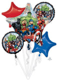 Anagram Marvel Avengers Unite 5 Foil Balloons Bouquet Birthday Party Decor
