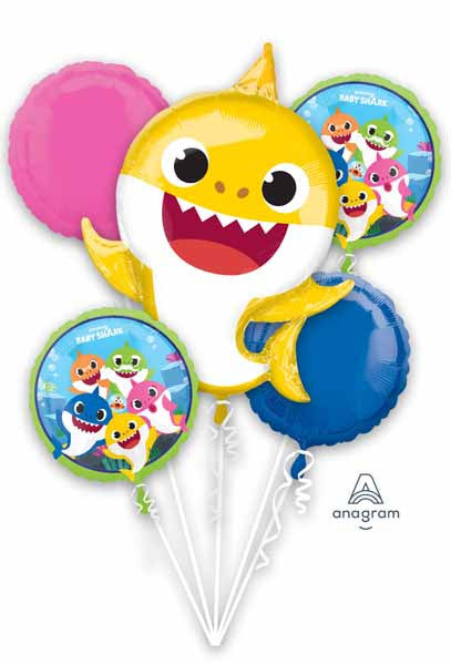 Baby Shark Bouquet Birthday Balloon