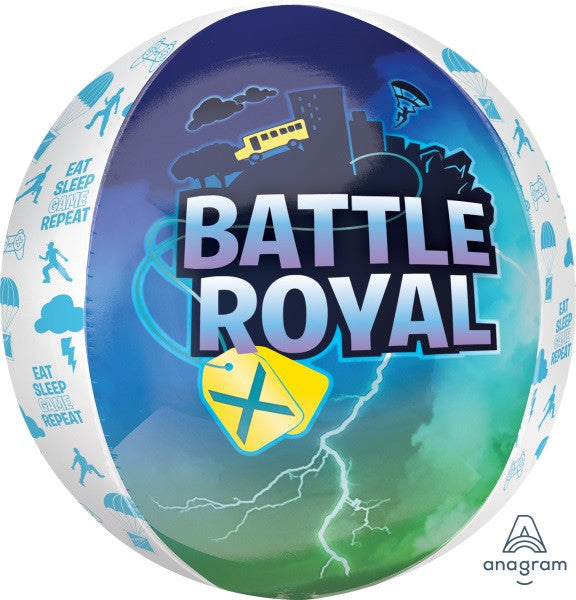 Fornite Battle Royal Orbz Balloon with 4 Sides Eat Sleep Game Repeat