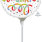 4" mini round foil balloon congrats