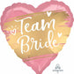 Anagram 18" XL Heart Team Bride Gold Foil Balloon