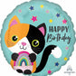 Cute Calico Birthday Balloon