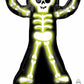 Mini Skeleton Neon Balloon On a Stick