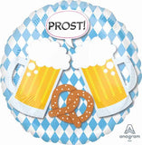 Oktoberfest Foil Balloon – 18" Round German Beer Party Decoration 1/CT