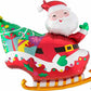 Santa's Sleigh Decoration Foil Balloon