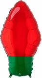 red christmas bulb balloon