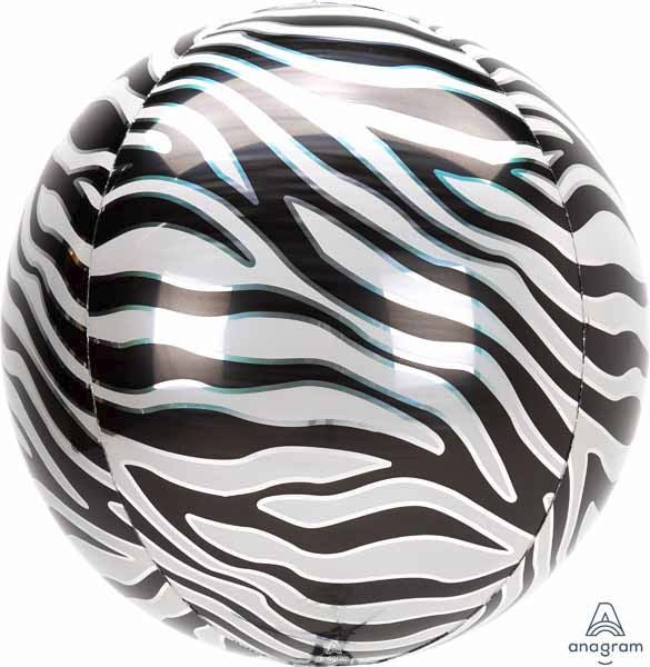 Zebra Print Orbz Balloon
