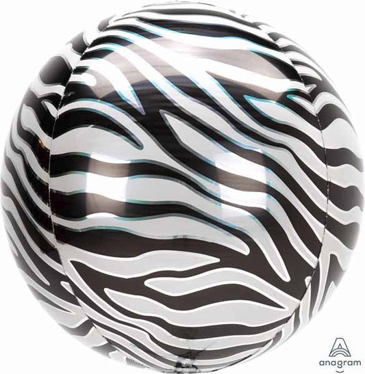Zebra Print Orbz Balloon