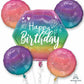 Anagram Holographic Sparkle Birthday 5 Foil Balloons Bouquet Decor