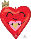 Anagram 26" Supershape Queen Of My Heart Valentine's Day Foil Balloon