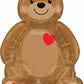 20" Sitting Love Teddy Bear Air Filled