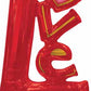 Jumbo Red Gold Love Design  Airloonz Balloon Decoration