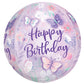 Happy Birthday Orbz Balloon Butterflies